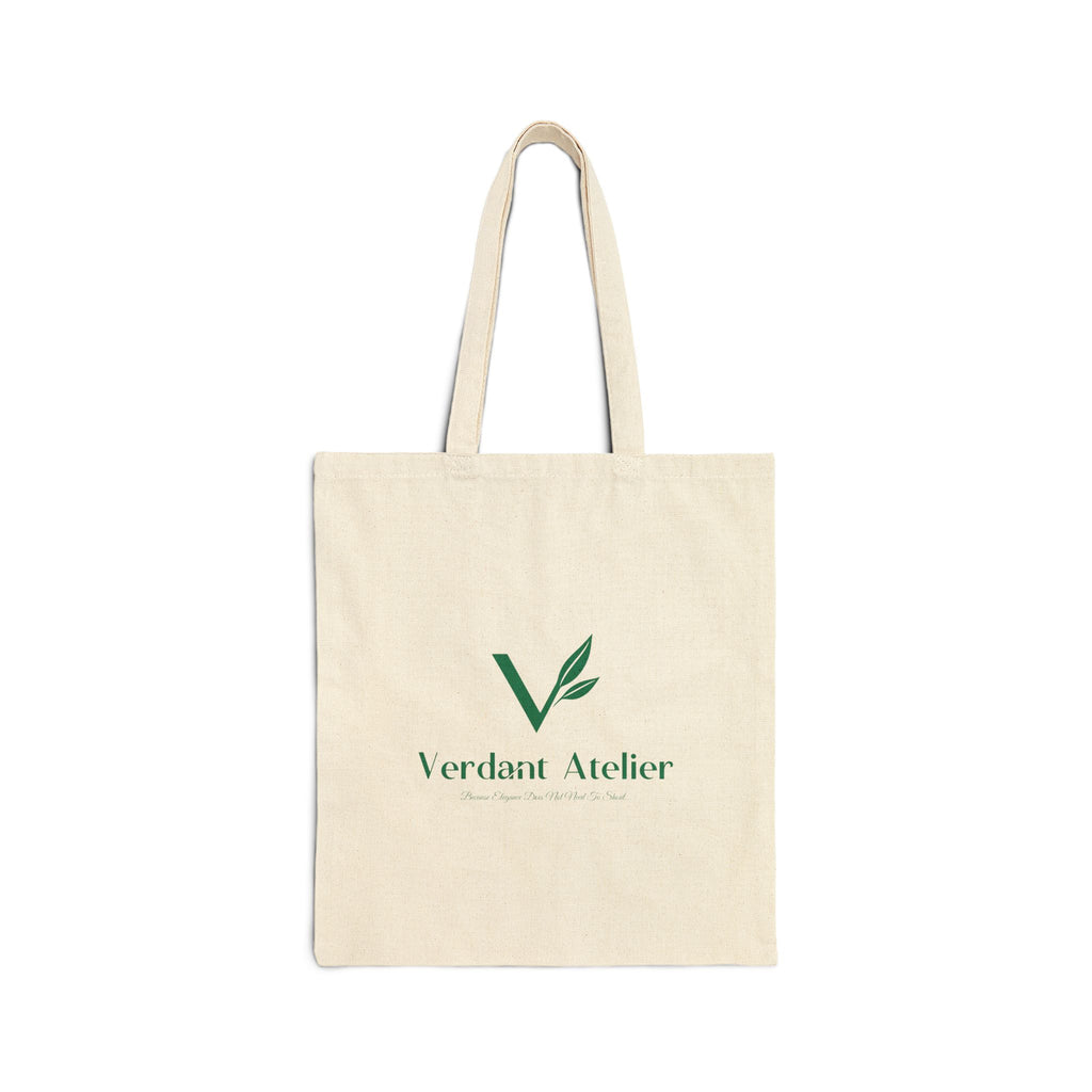 Canvas Tote Bag — Verdant Atelier Logo Eco Shopper